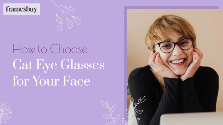 Cat eye glasses for face